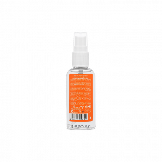 Hand spray with antiseptic effect with calendula extract and vitamin E, bottle 50 ml