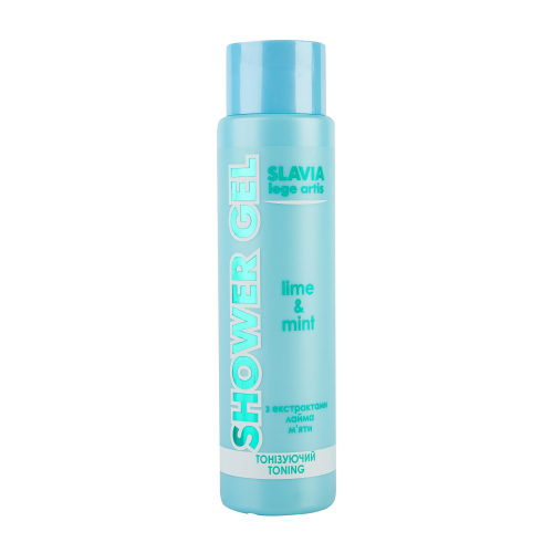 Гель для душу «SLAVIA Lege Artis» тонізуючий Lime & mint (лайм та м'ята), 400 мл Гель для душу «SLAVIA Lege Artis» тонізуючий Lime & mint (лайм та м'ята), 400 мл