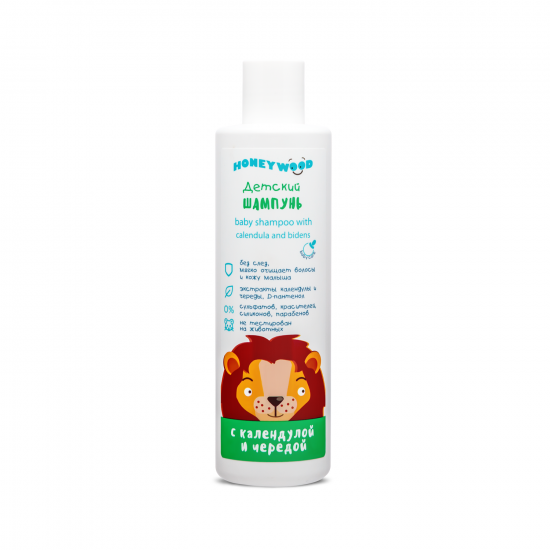 Children's shampoo with calendula and succession, Honeywood, 250 ml Children's shampoo with calendula and succession, Honeywood, 250 ml