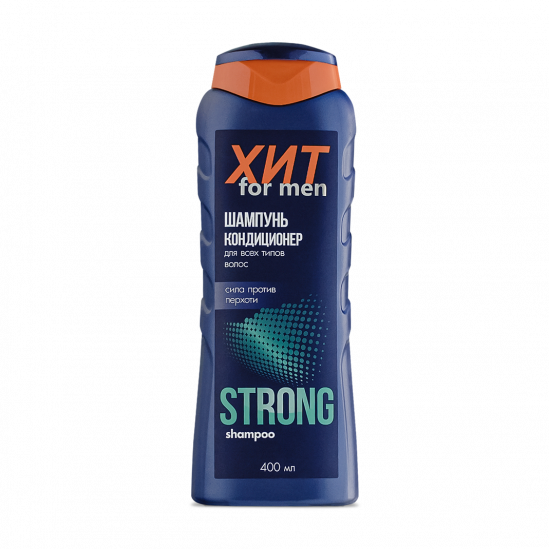 Conditioning shampoo HIT «STRONG. Anti-dandruff power for all hair types», 400 ml Conditioning shampoo HIT «STRONG. Anti-dandruff power for all hair types», 400 ml